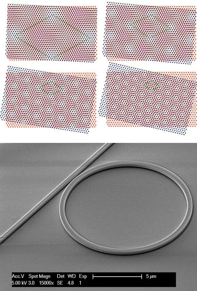 Quantum light sources based on 2D material moire heterostructures (top) and AlGaAs-on-Insulator four-wave mixing (bottom)